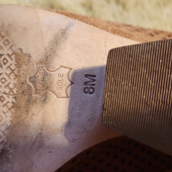 TORY BURCH Jesse perforated brown suede strapped bootie, 8 M - Picture 10 of 11